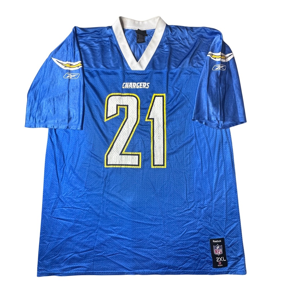 Reebok Football Jersey Mens 2XL Blue LaDainian Tomlinson Chargers #21 7075A 08